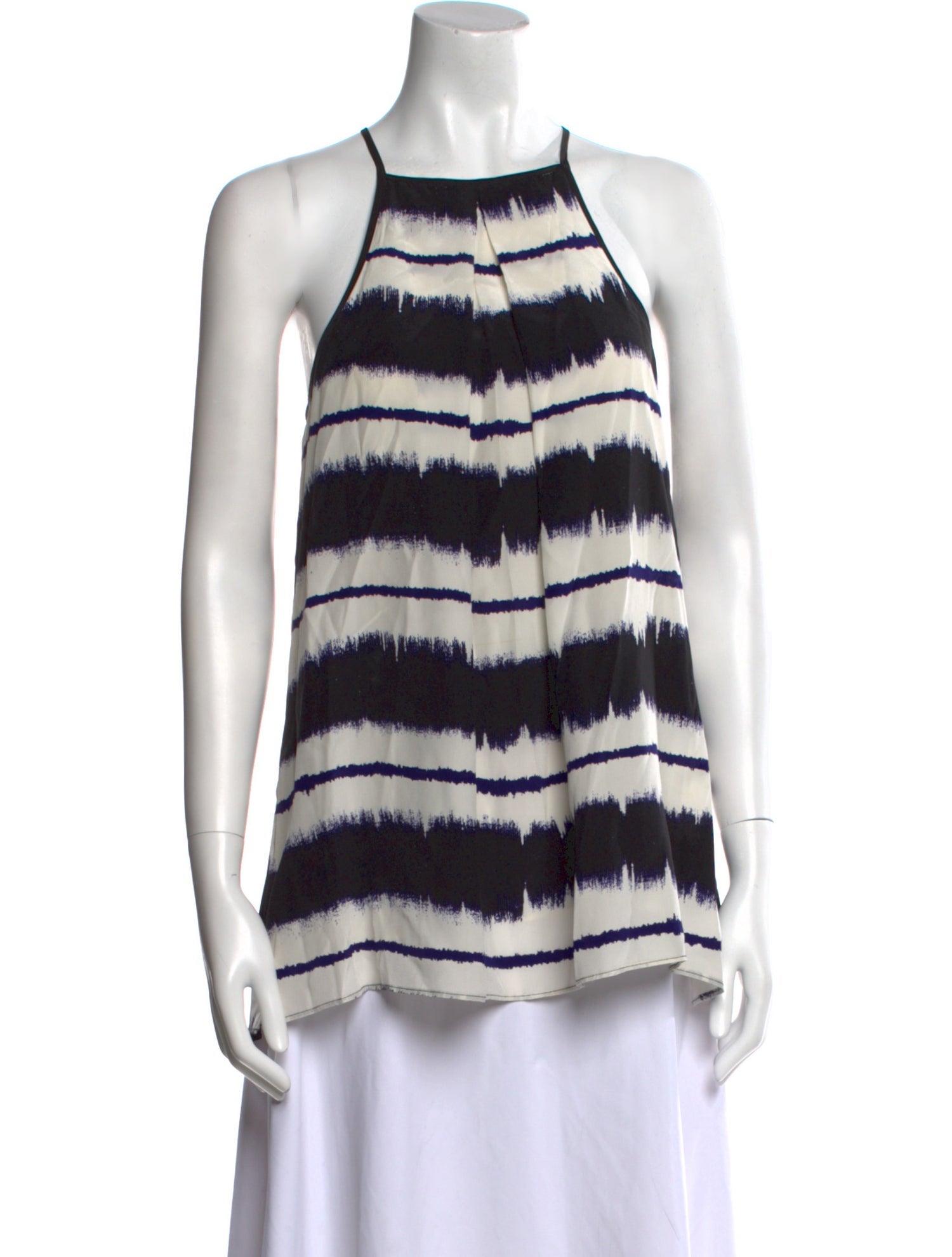 Derek Lam 10 Crosby Silk Striped Top