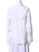 Derek Lam 10 Crosby Printed Long Sleeve Button-Up Top