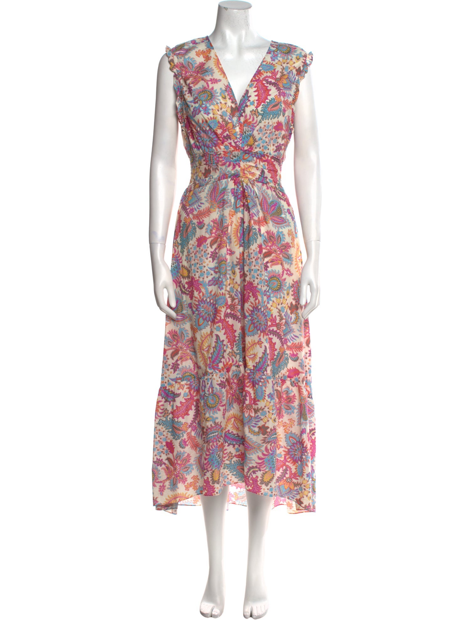 Derek Lam 10 Crosby Floral Print Long Dress