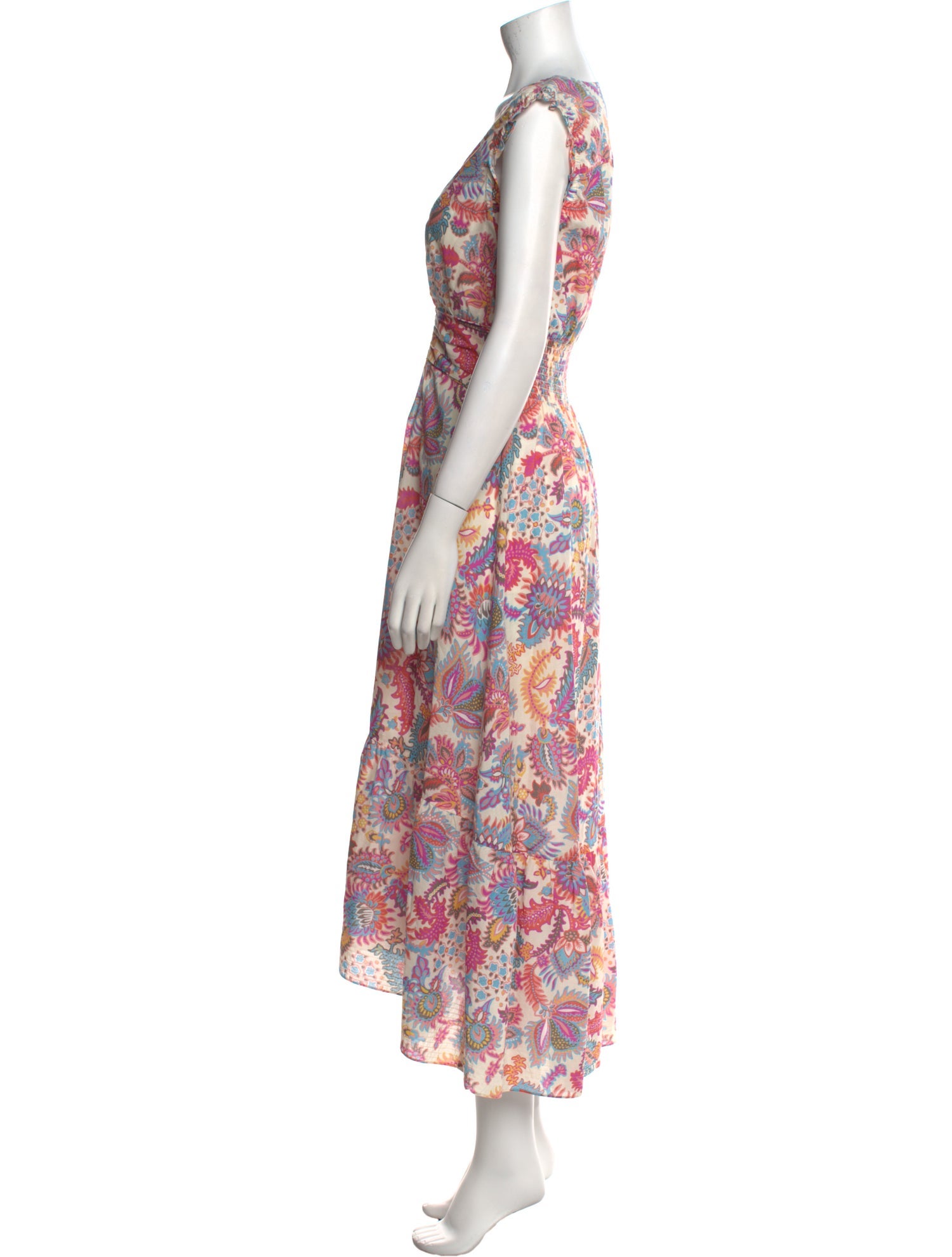 Derek Lam 10 Crosby Floral Print Long Dress