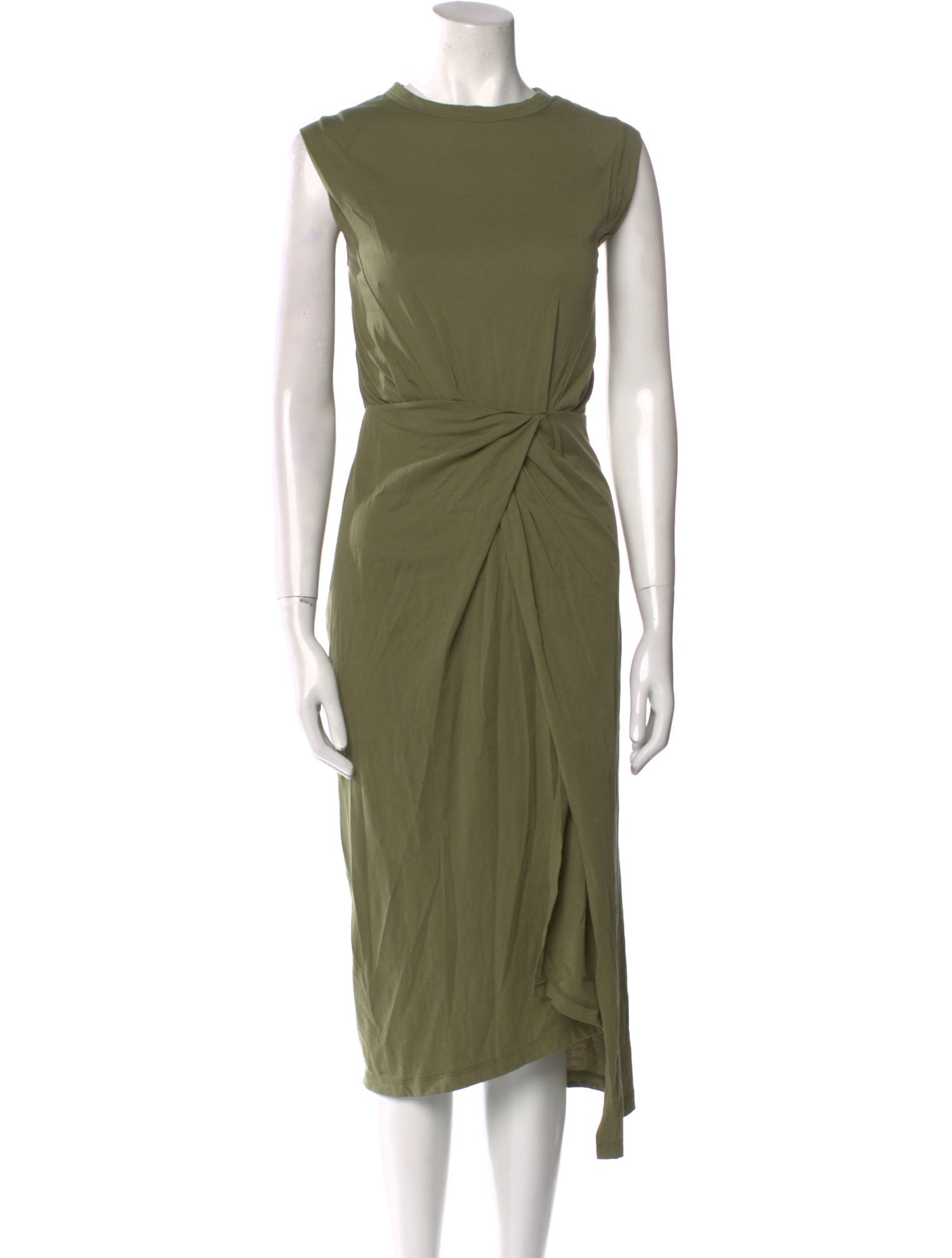 Derek Lam 10 Crosby Bateau Neckline Midi Length Dress