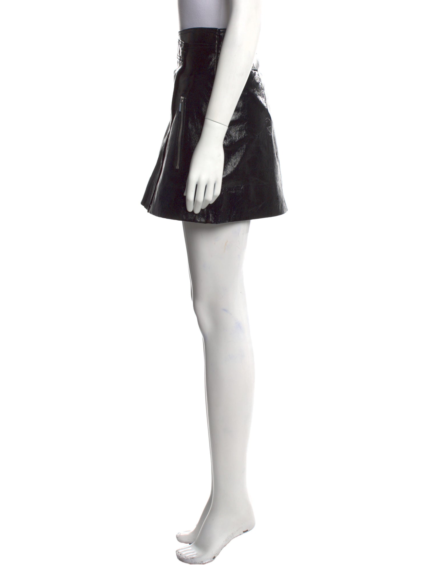 Derek Lam 10 Crosby Leather Mini Skirt