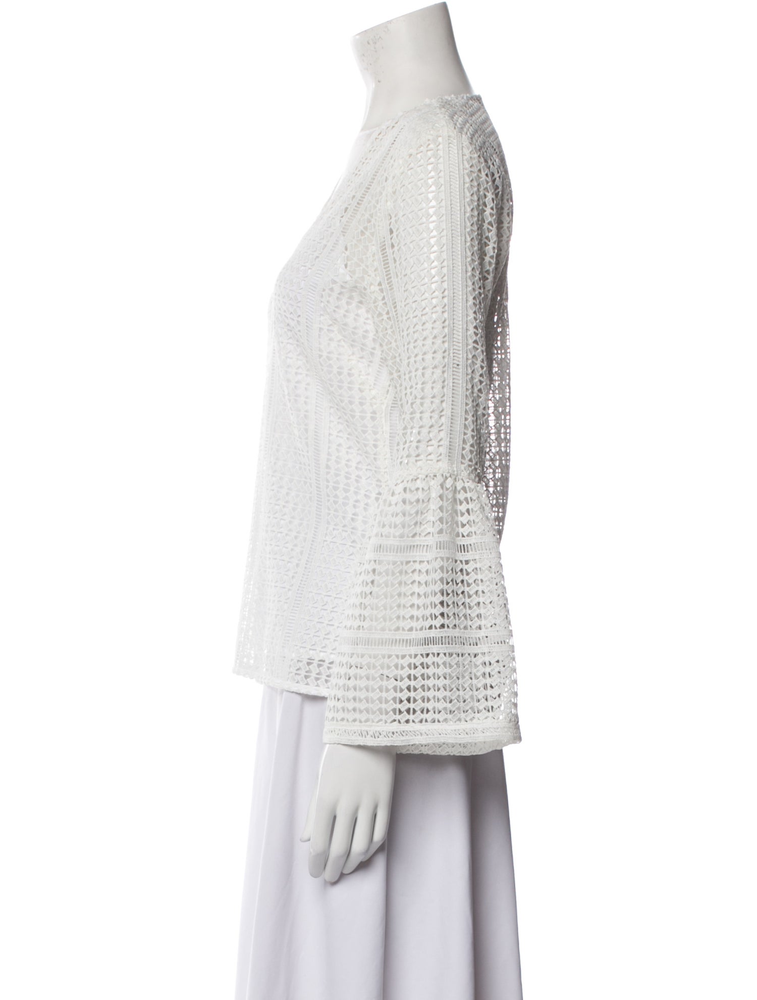 Derek Lam 10 Crosby Printed V-Neck Top