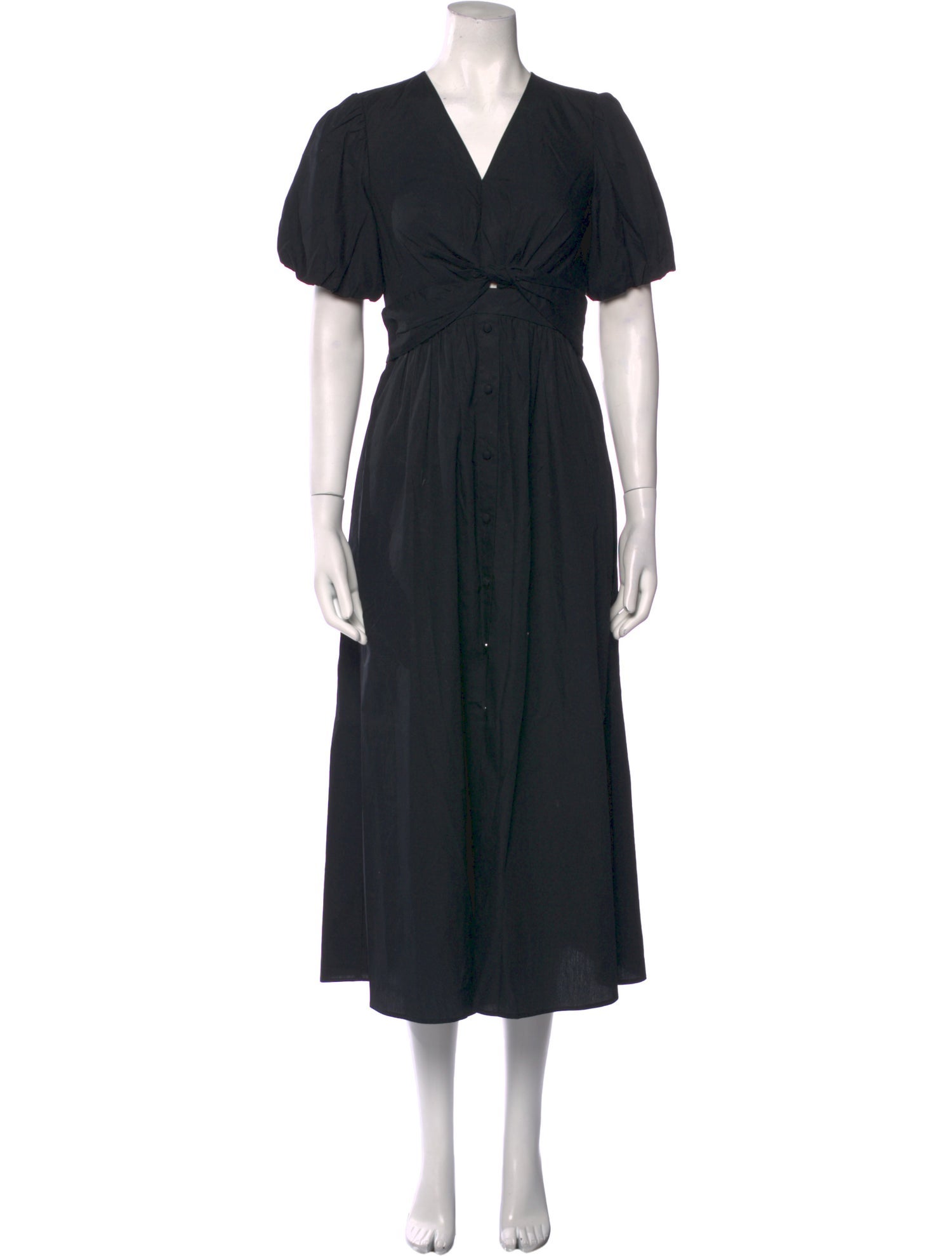 Derek Lam 10 Crosby V-Neck Midi Length Dress