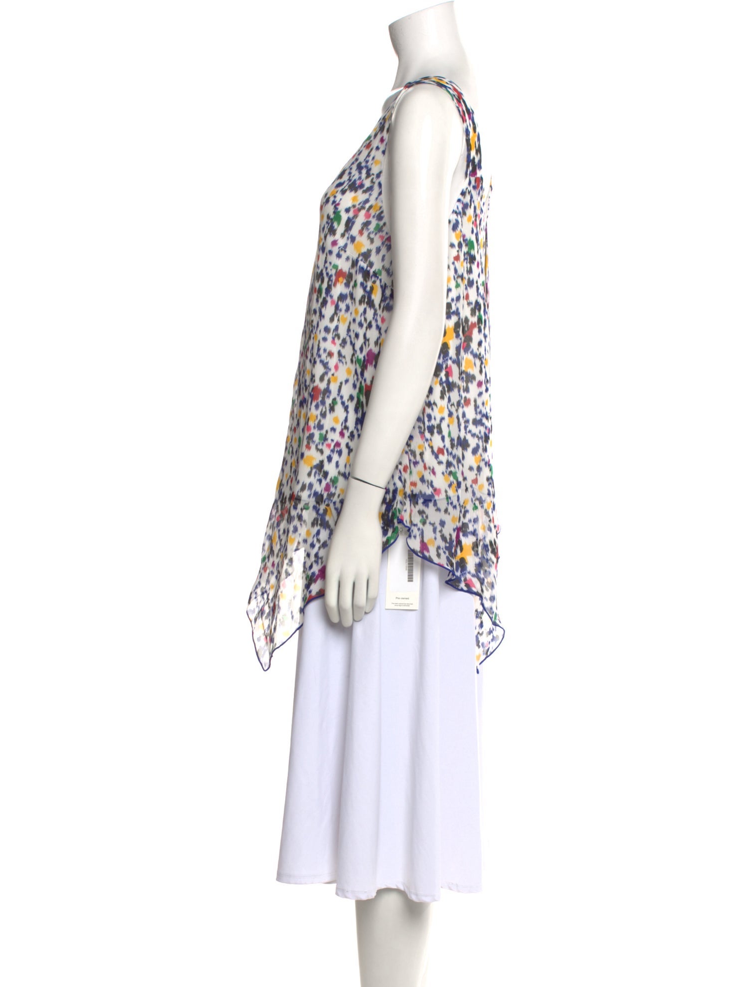 Derek Lam 10 Crosby Printed V-Neck Tunic