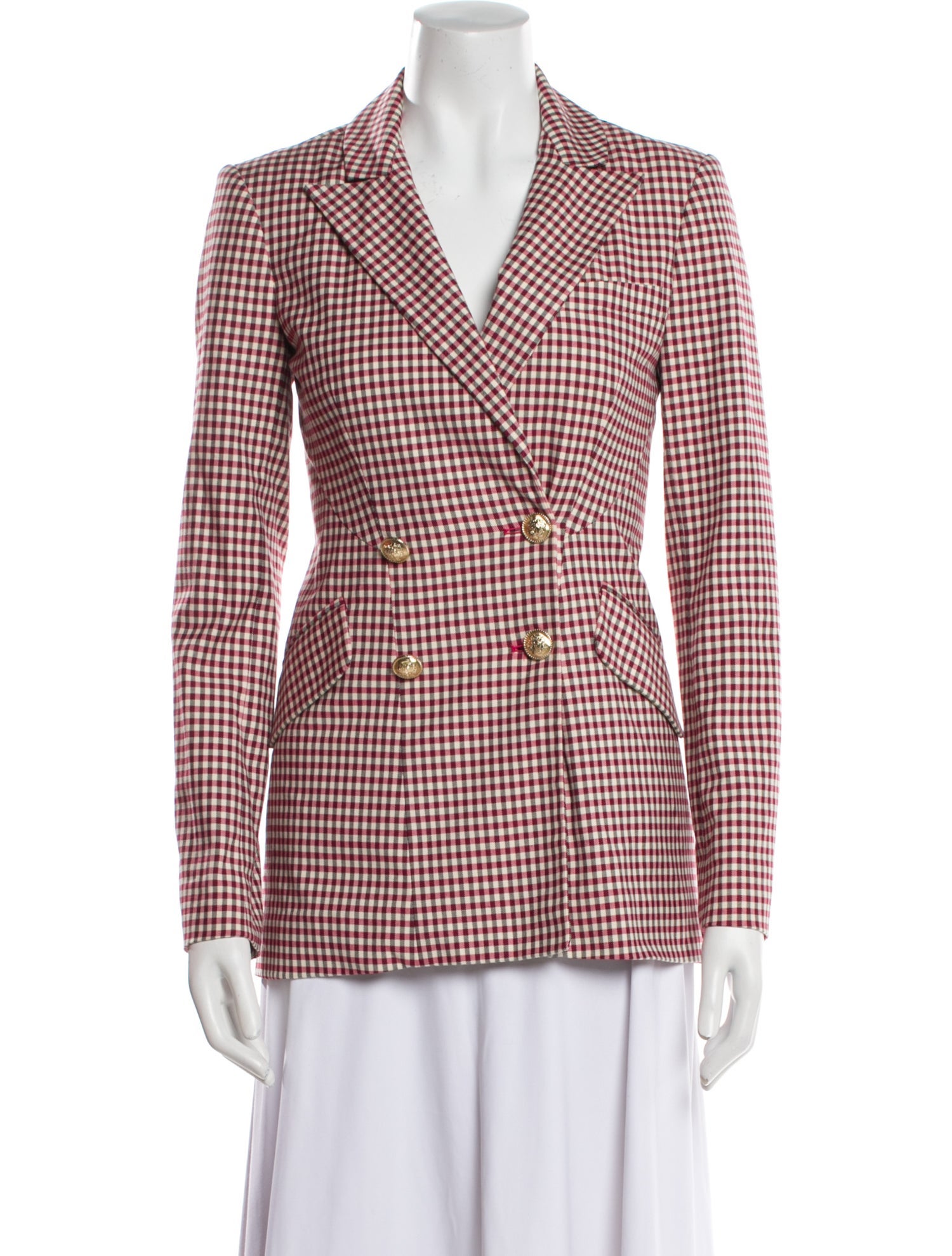 Derek Lam 10 Crosby Plaid Print Blazer