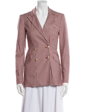 Derek Lam 10 Crosby Plaid Print Blazer