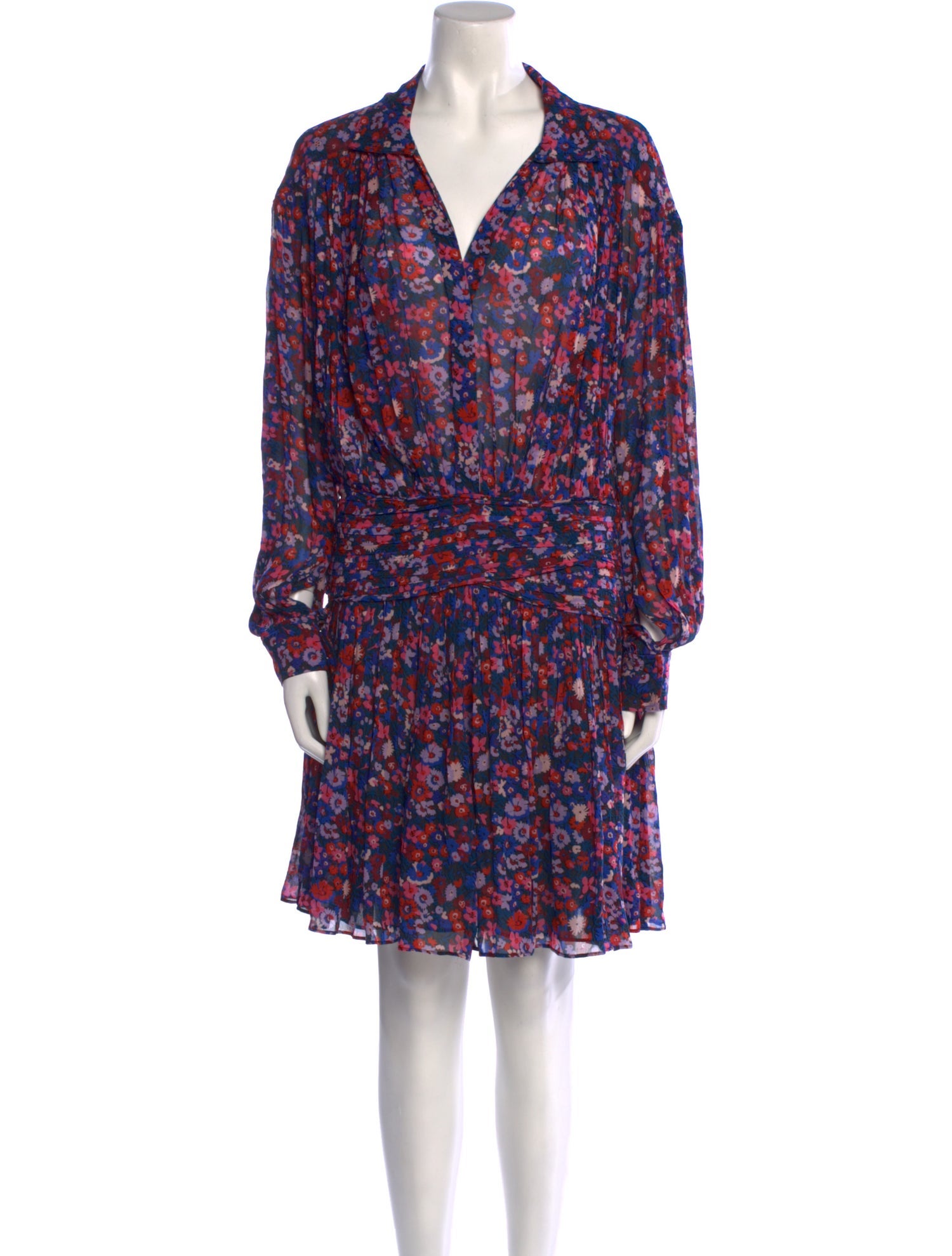 Derek Lam 10 Crosby Floral Print Knee-Length Dress