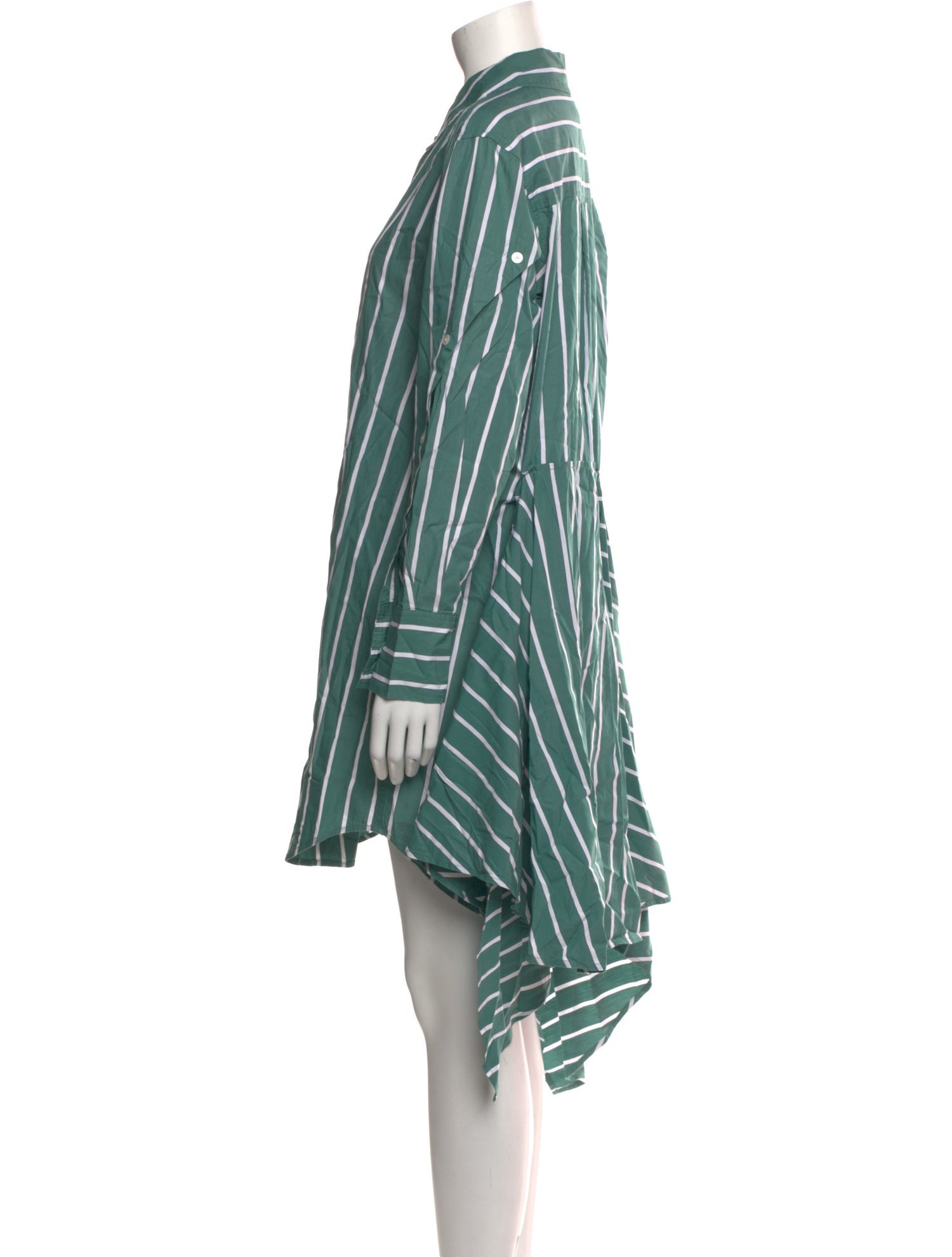 Derek Lam 10 Crosby Striped Midi Length Dress