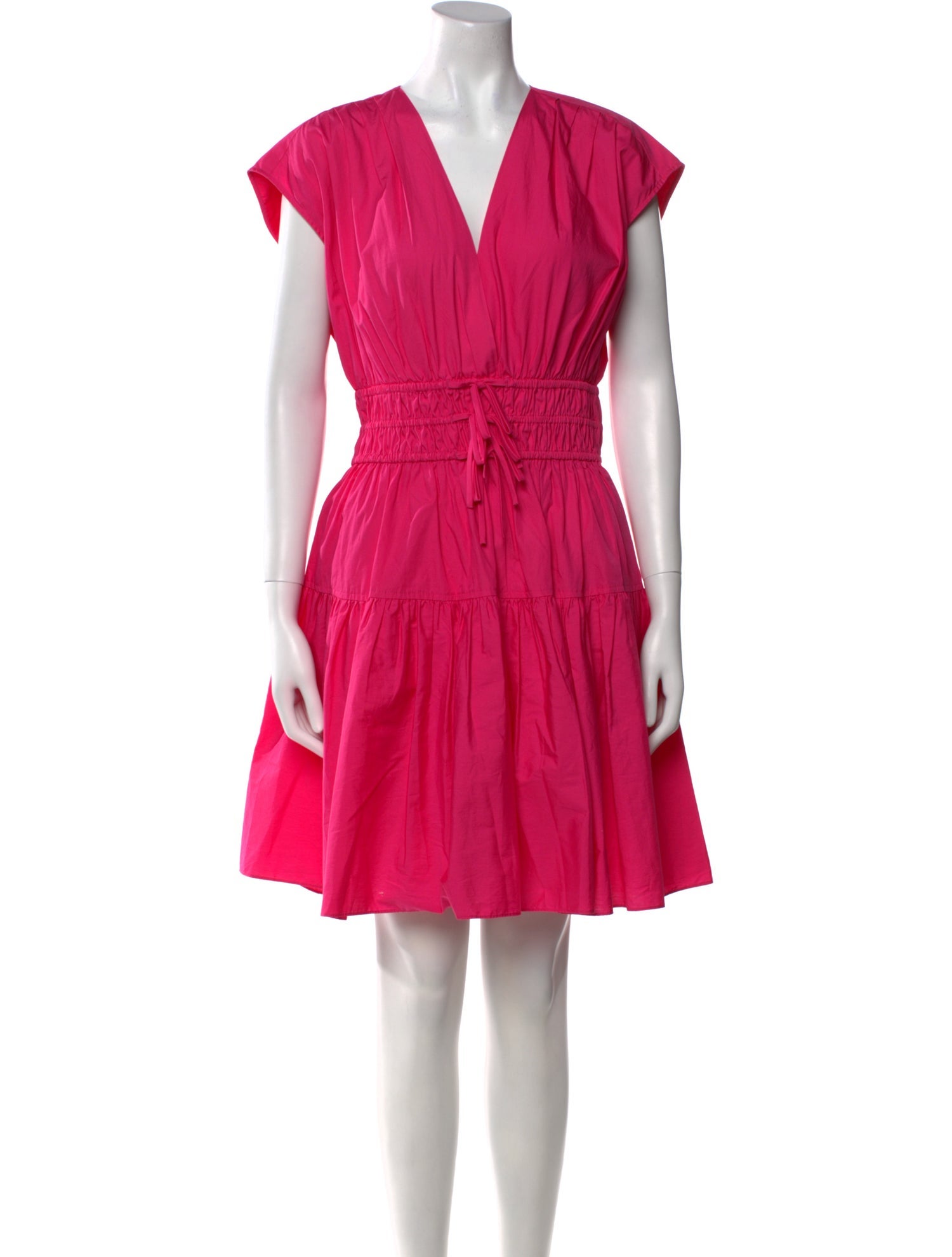 Derek Lam 10 Crosby V-Neck Knee-Length Dress