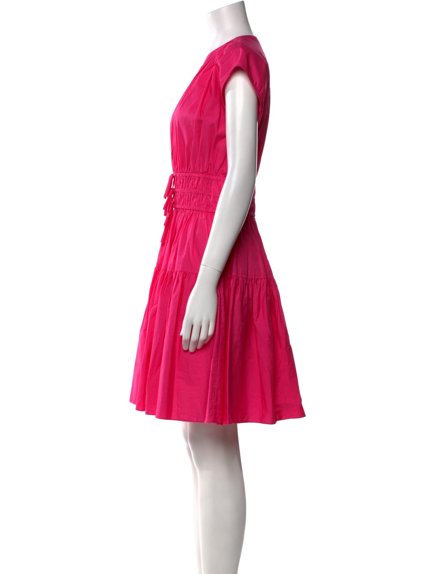 Derek Lam 10 Crosby V-Neck Knee-Length Dress