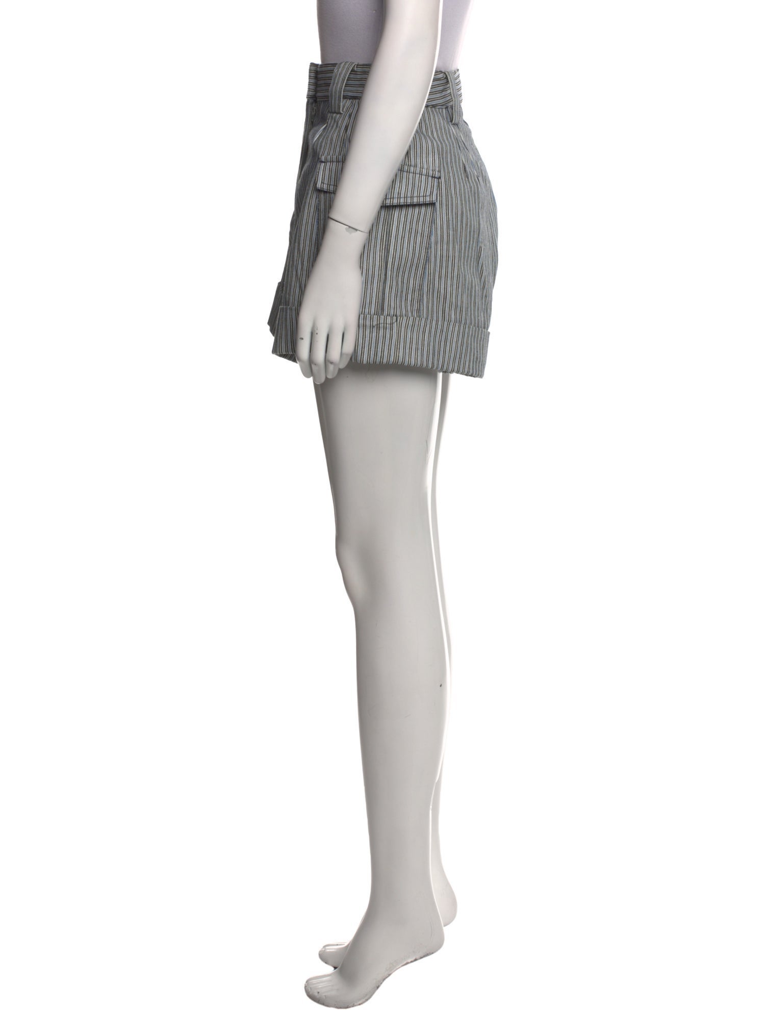 Derek Lam 10 Crosby Striped Mini Shorts w/ Tags