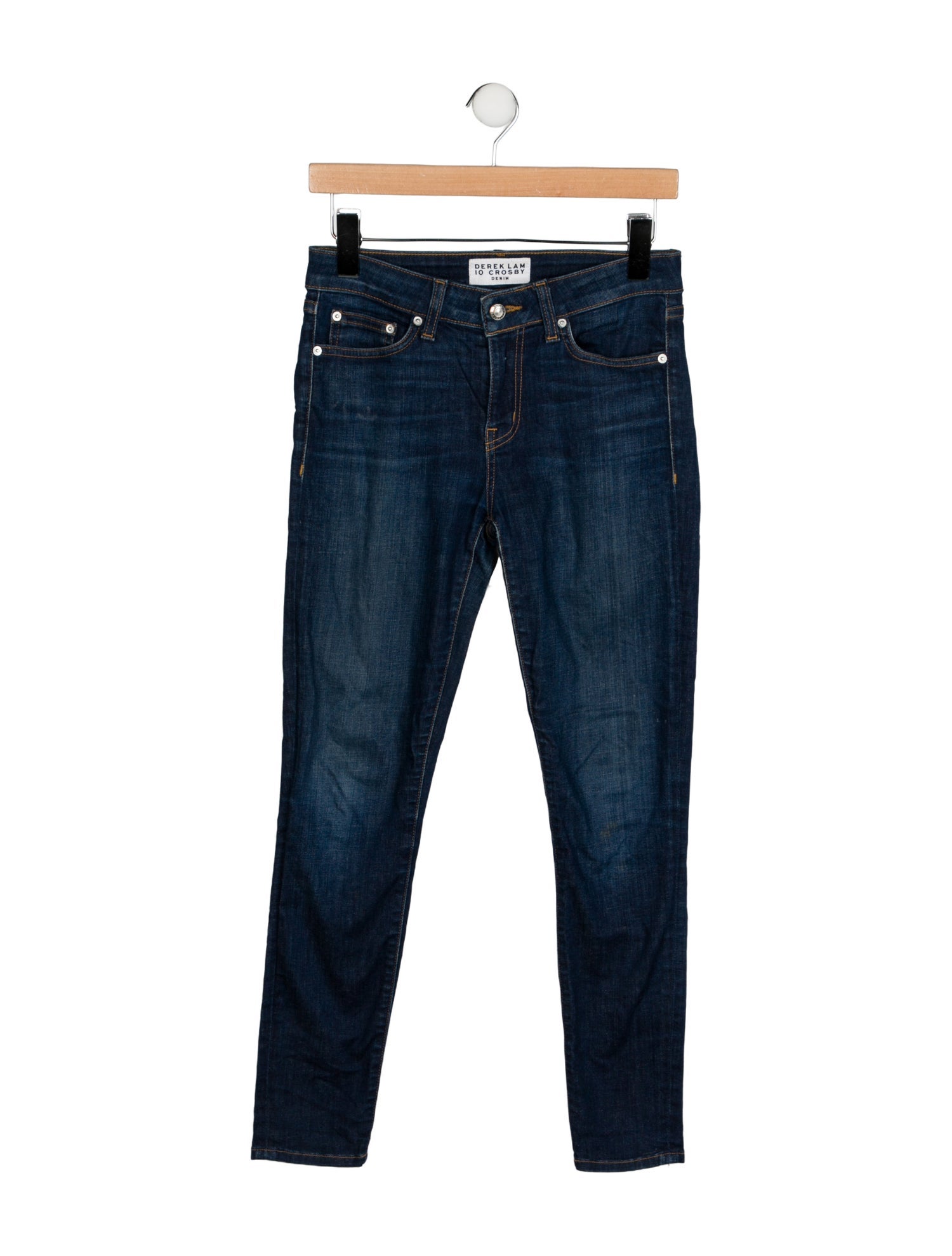 Derek Lam 10 Crosby Mid-Rise Skinny Leg Jeans