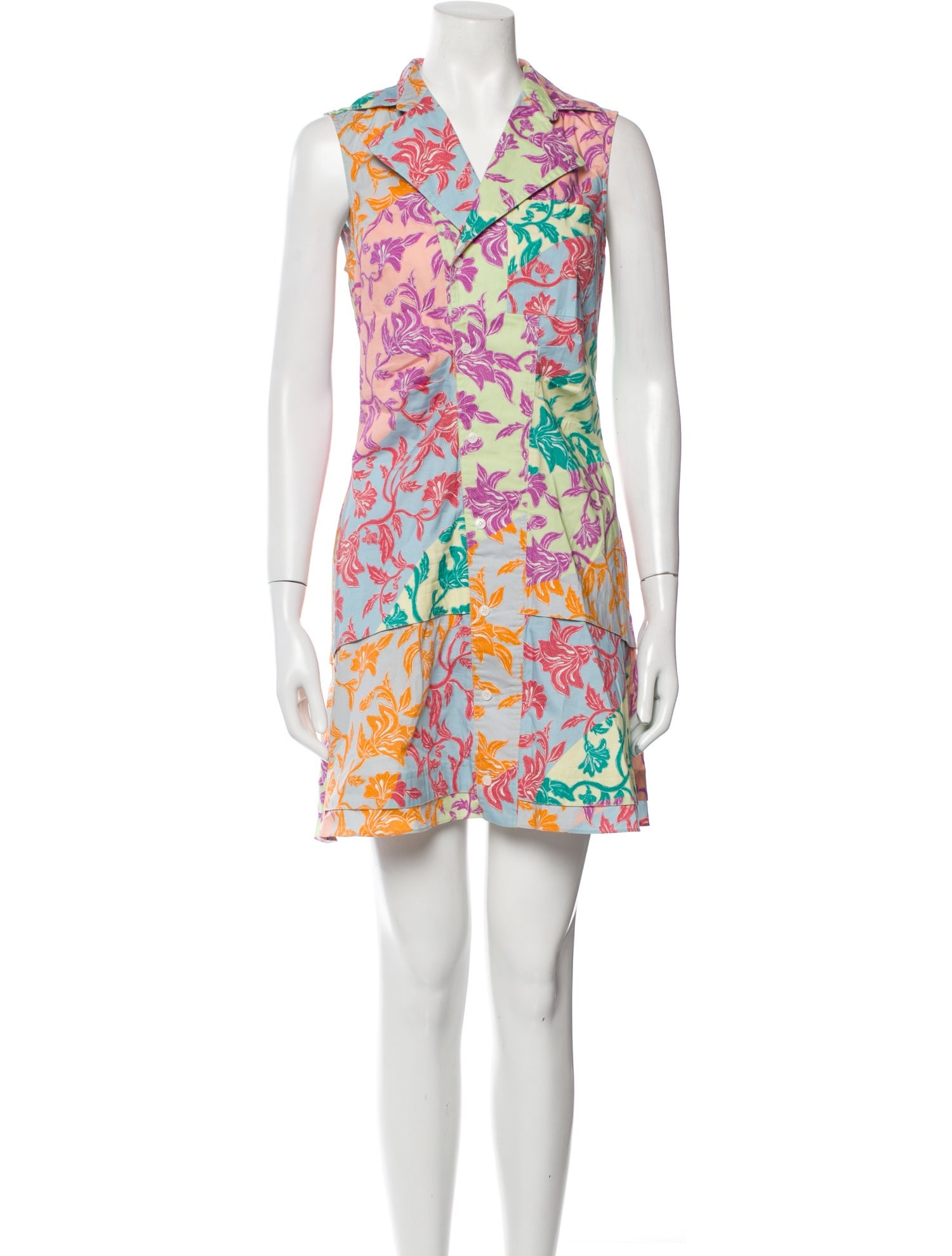 Derek Lam 10 Crosby Floral Print Mini Dress