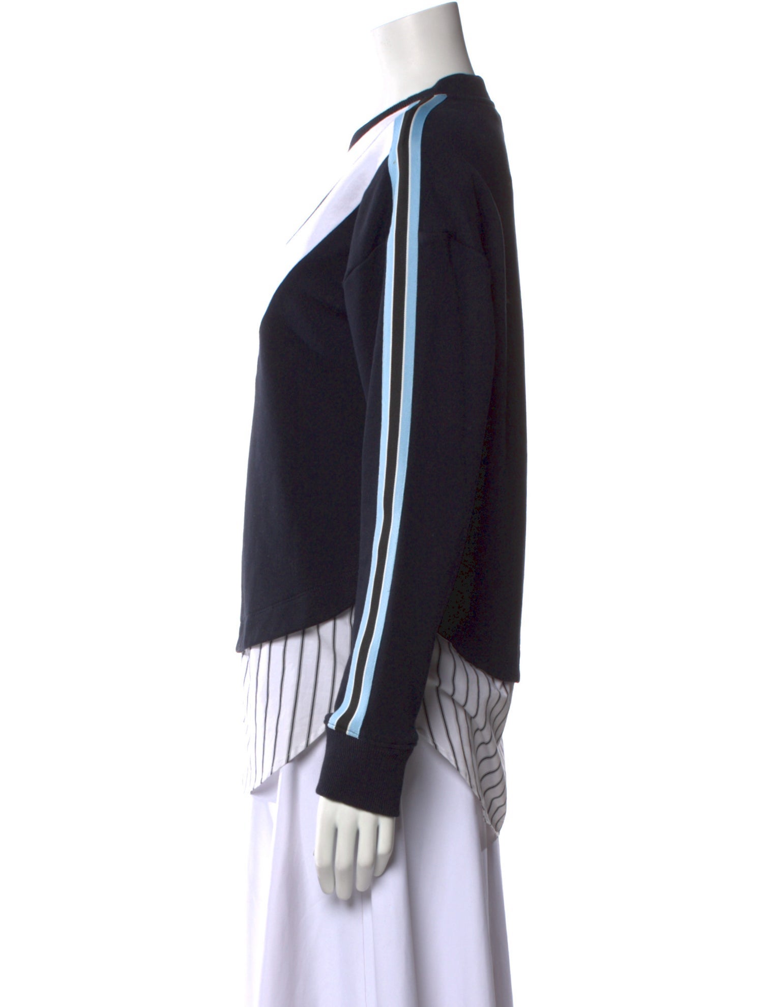 Derek Lam 10 Crosby Printed Crew Neck Sweatshirt