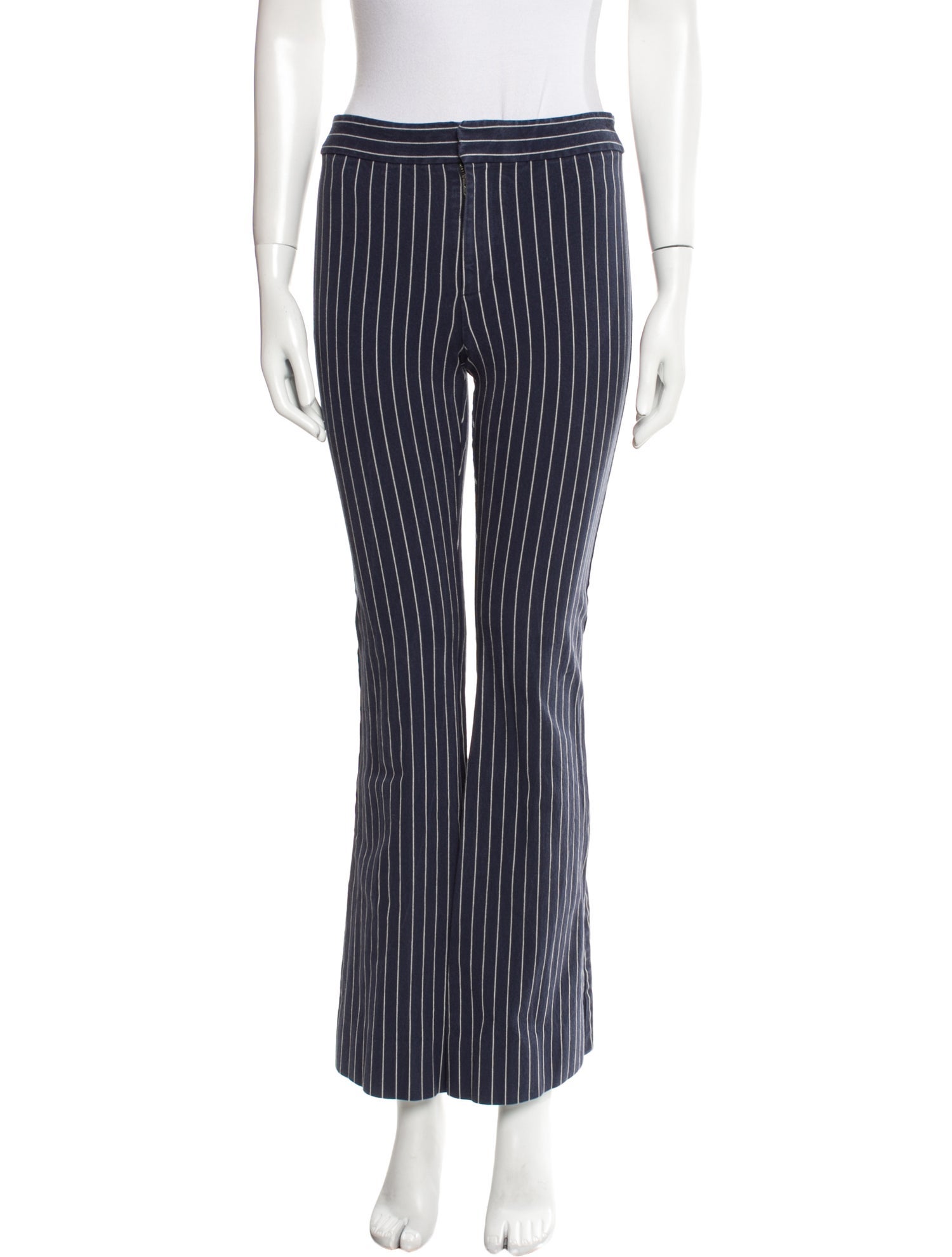 Derek Lam 10 Crosby Striped Wide Leg Pants