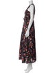Derek Lam 10 Crosby Floral Print Long Dress