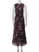 Derek Lam 10 Crosby Floral Print Long Dress