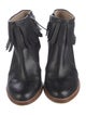 Derek Lam 10 Crosby Leather Fringe Trim Accent Boots