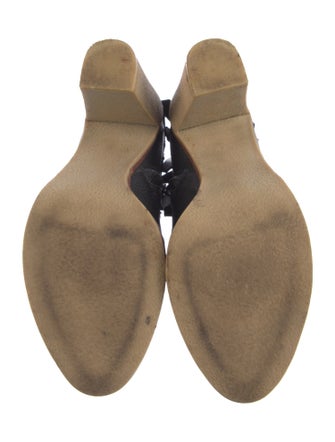 Derek Lam 10 Crosby Leather Fringe Trim Accent Boots