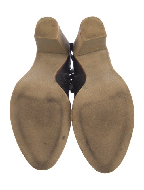 Derek Lam 10 Crosby Leather Fringe Trim Accent Boots