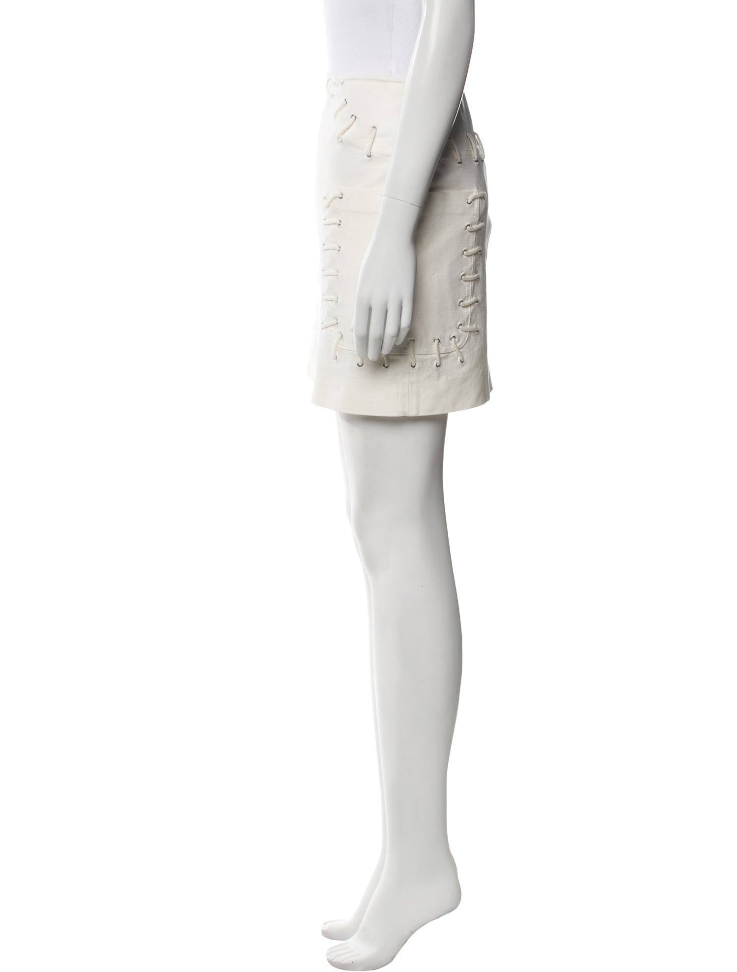 Derek Lam 10 Crosby Studded Accents Mini Skirt