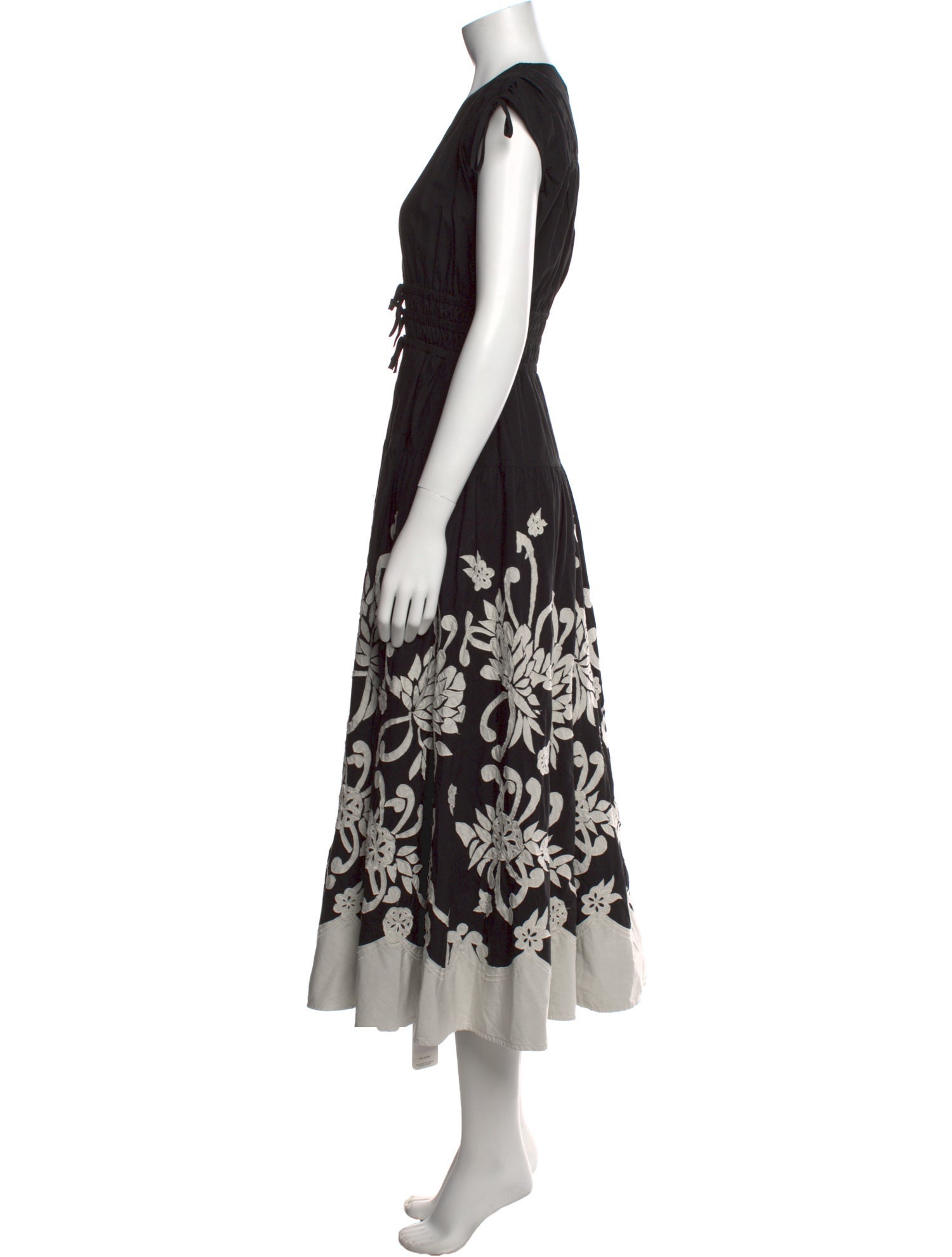 Derek Lam 10 Crosby Floral Print Long Dress