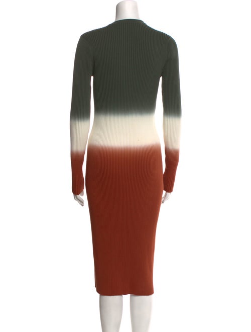 Derek Lam 10 Crosby Colorblock Pattern Midi Length Dress