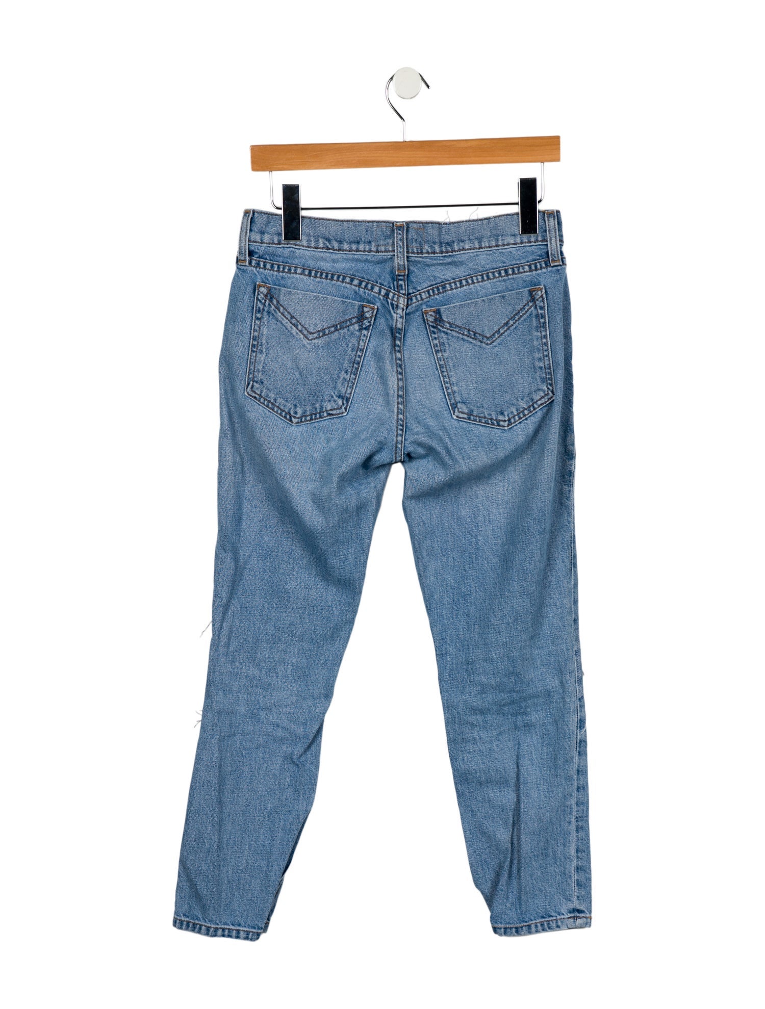 Derek Lam 10 Crosby Mid-Rise Straight Leg Jeans