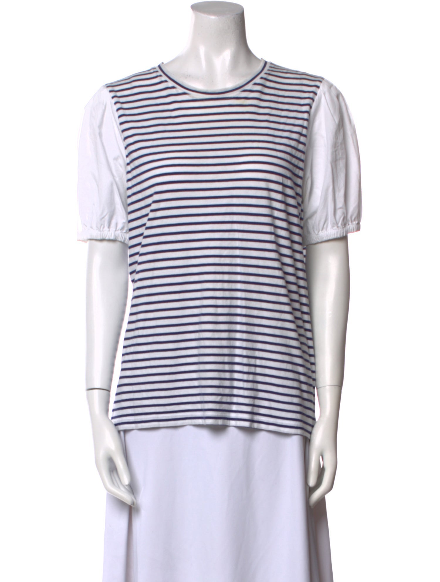 Derek Lam 10 Crosby Striped Crew Neck T-Shirt