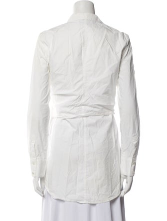 Derek Lam 10 Crosby Long Sleeve Button-Up Top
