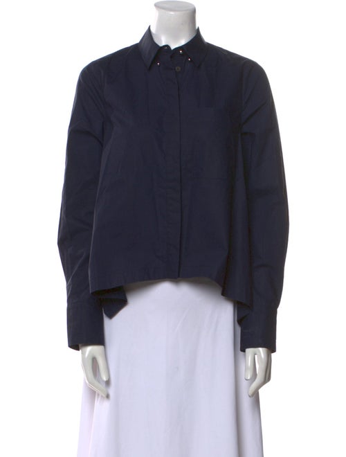 Derek Lam 10 Crosby Long Sleeve Button-Up Top
