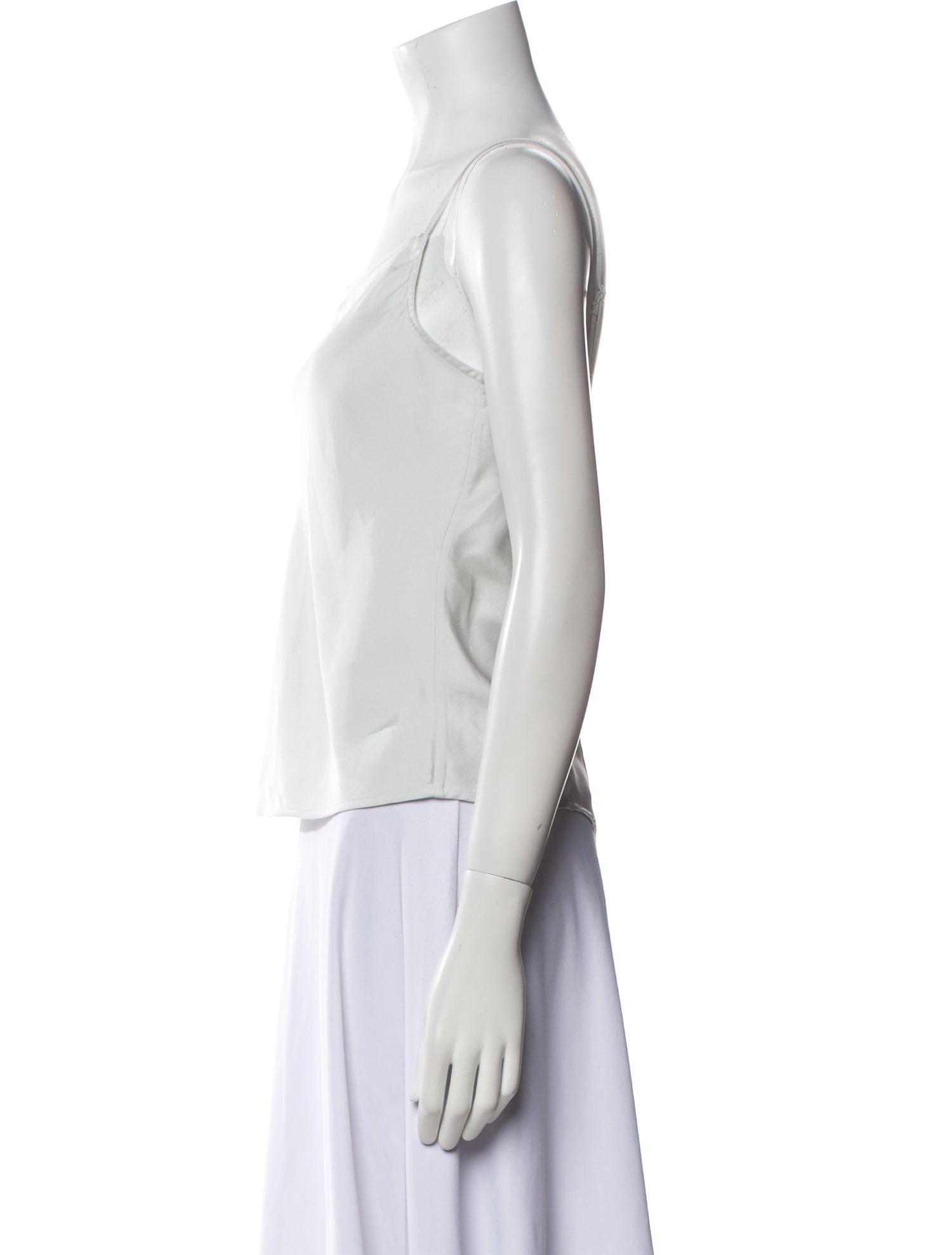 Derek Lam 10 Crosby Square Neckline Sleeveless Crop Top