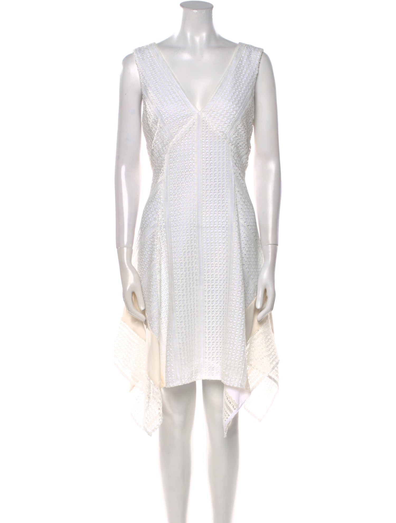 Derek Lam 10 Crosby V-Neck Knee-Length Dress w/ Tags