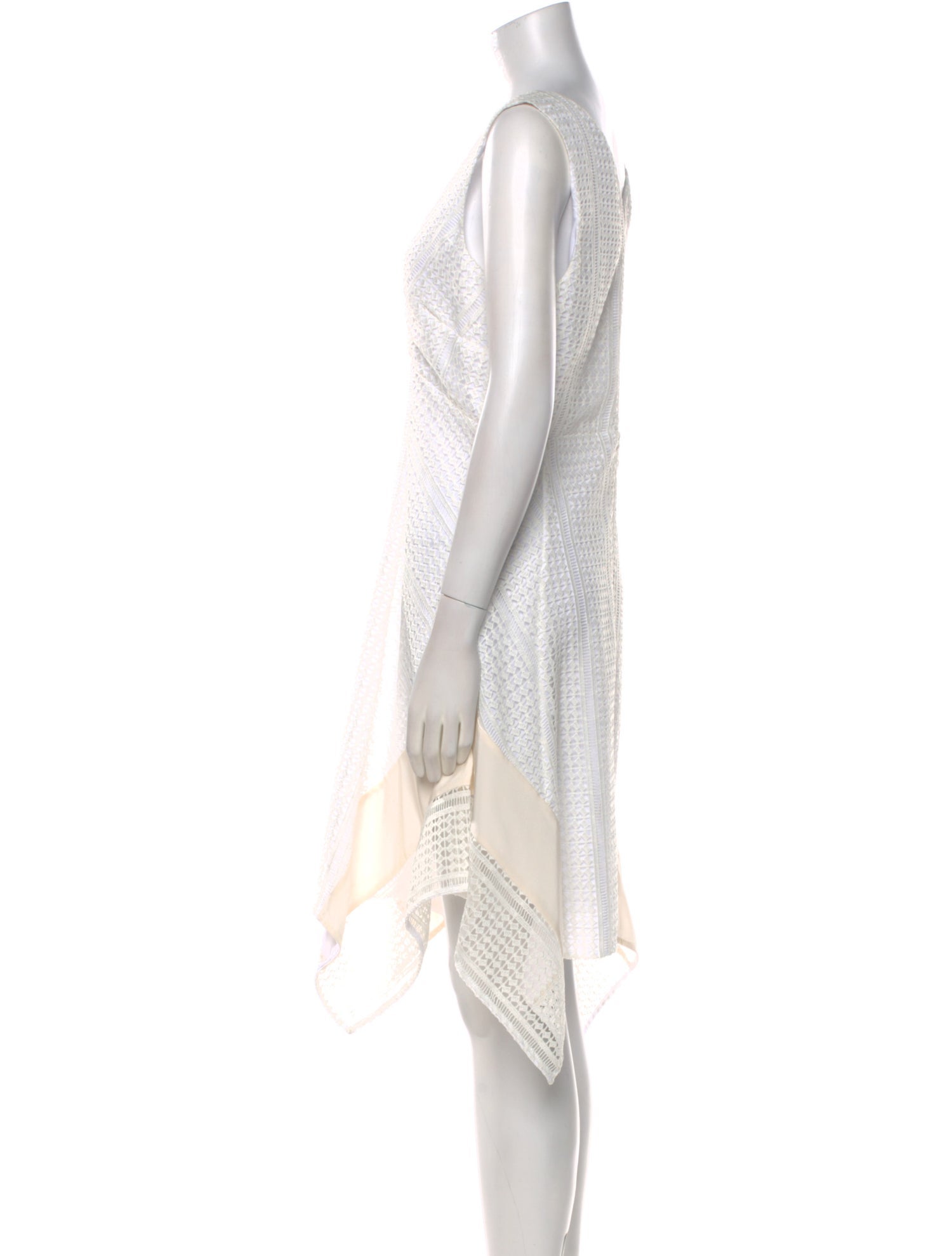 Derek Lam 10 Crosby V-Neck Knee-Length Dress w/ Tags