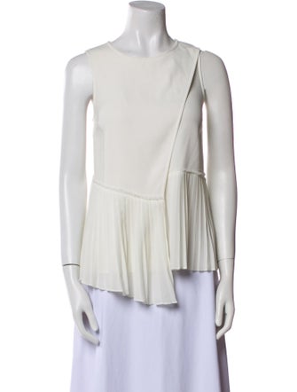 Derek Lam 10 Crosby Scoop Neck Sleeveless Blouse