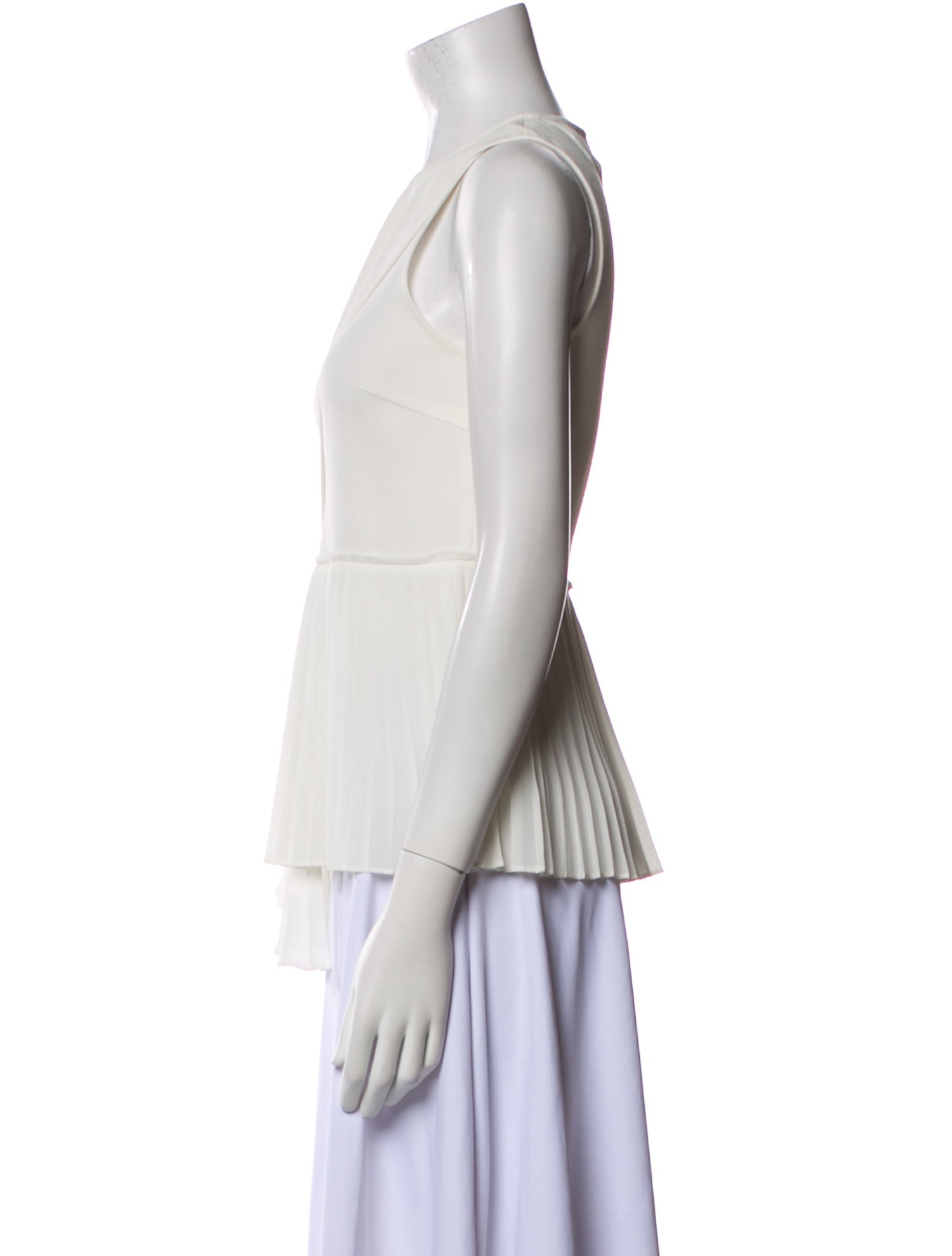 Derek Lam 10 Crosby Scoop Neck Sleeveless Blouse