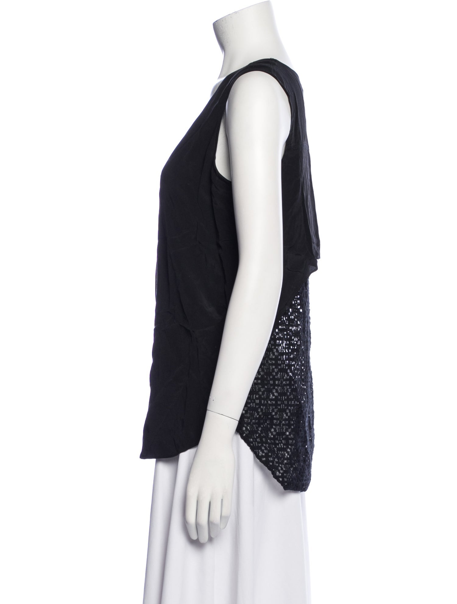 Derek Lam 10 Crosby Silk V-Neck Top