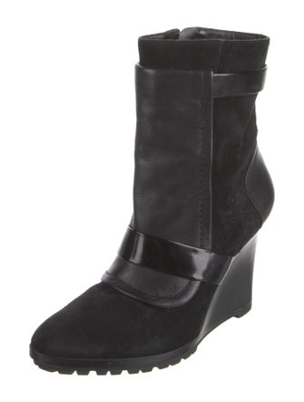 Derek Lam 10 Crosby Suede Leather Trim Embellishment Boots