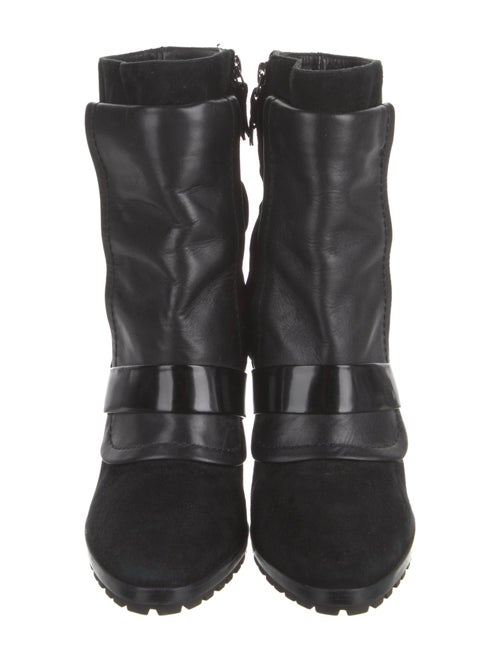 Derek Lam 10 Crosby Suede Leather Trim Embellishment Boots