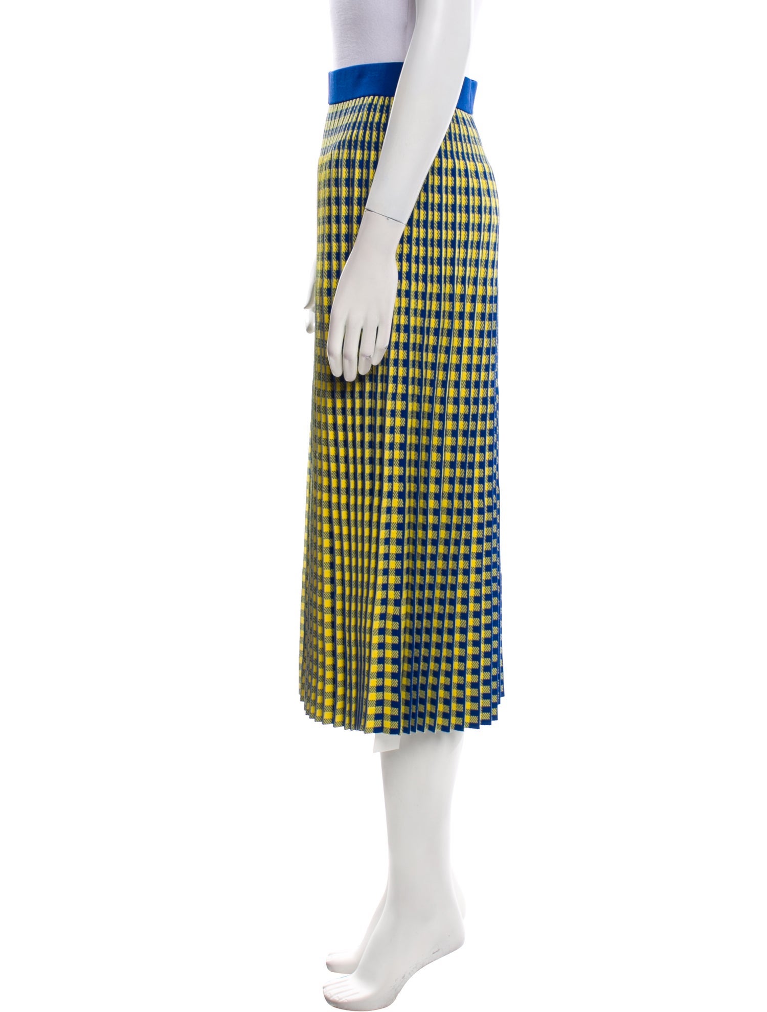 Derek Lam 10 Crosby Plaid Print Midi Length Skirt
