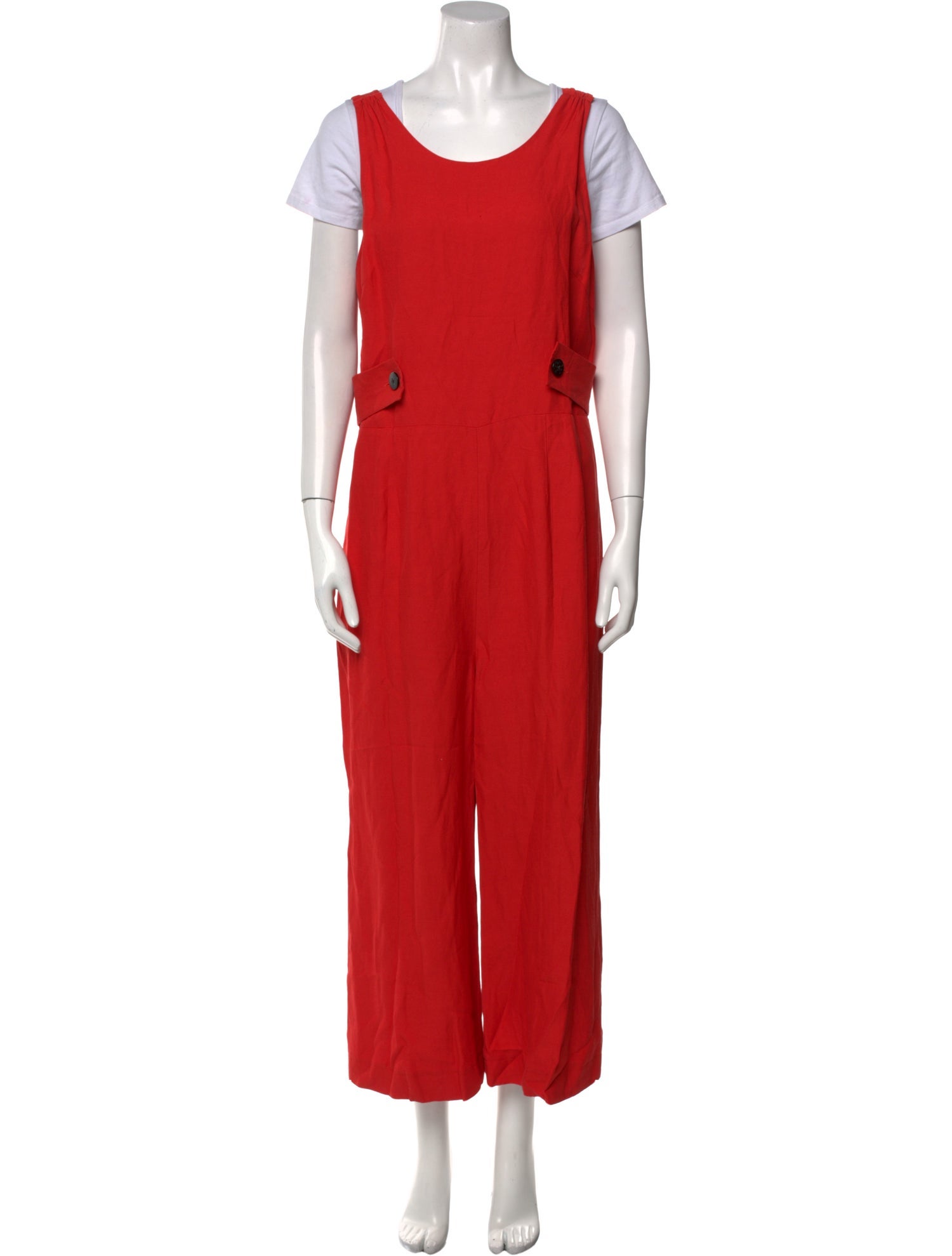 Derek Lam 10 Crosby Linen Scoop Neck Jumpsuit w/ Tags