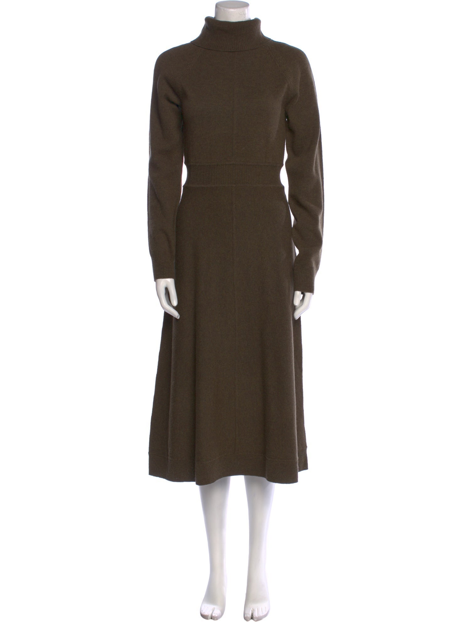 Derek Lam 10 Crosby Merino Wool Midi Length Dress