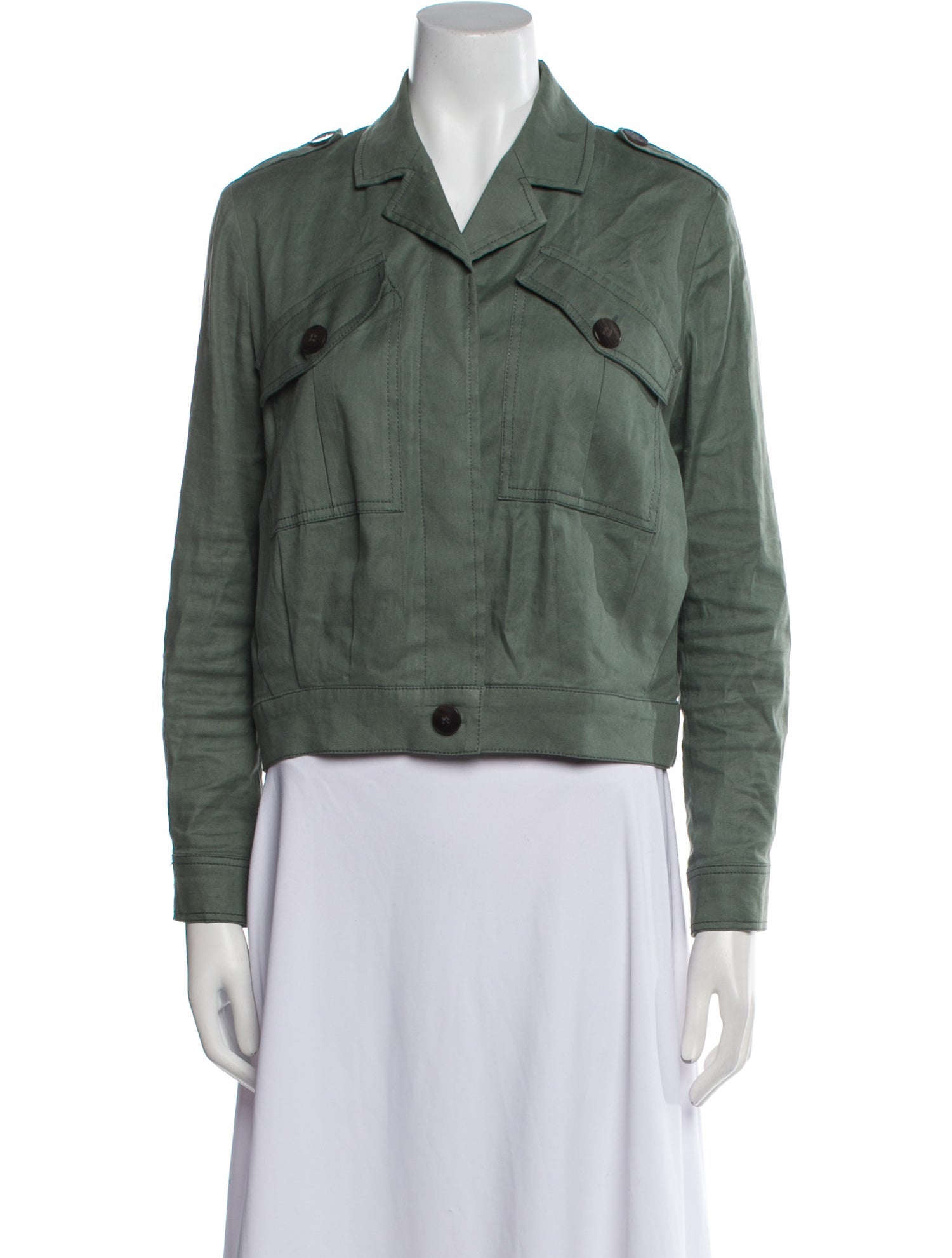 Derek Lam 10 Crosby Linen Utility Jacket
