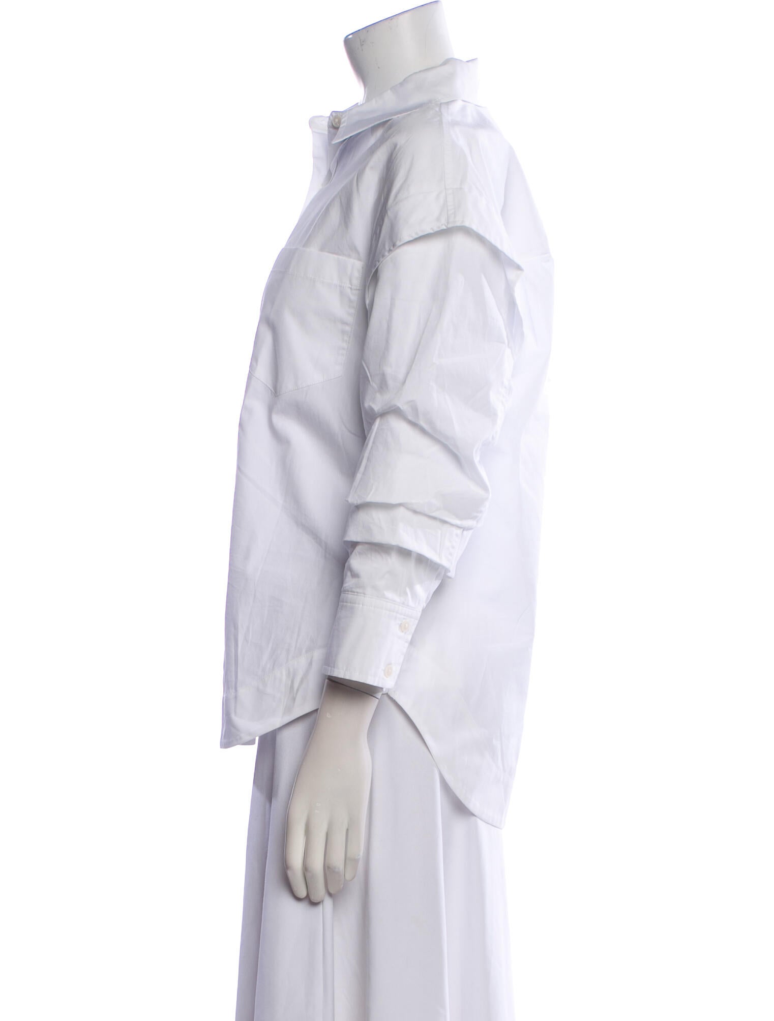 Derek Lam 10 Crosby Three-Quarter Sleeve Button-Up Top w/ Tags