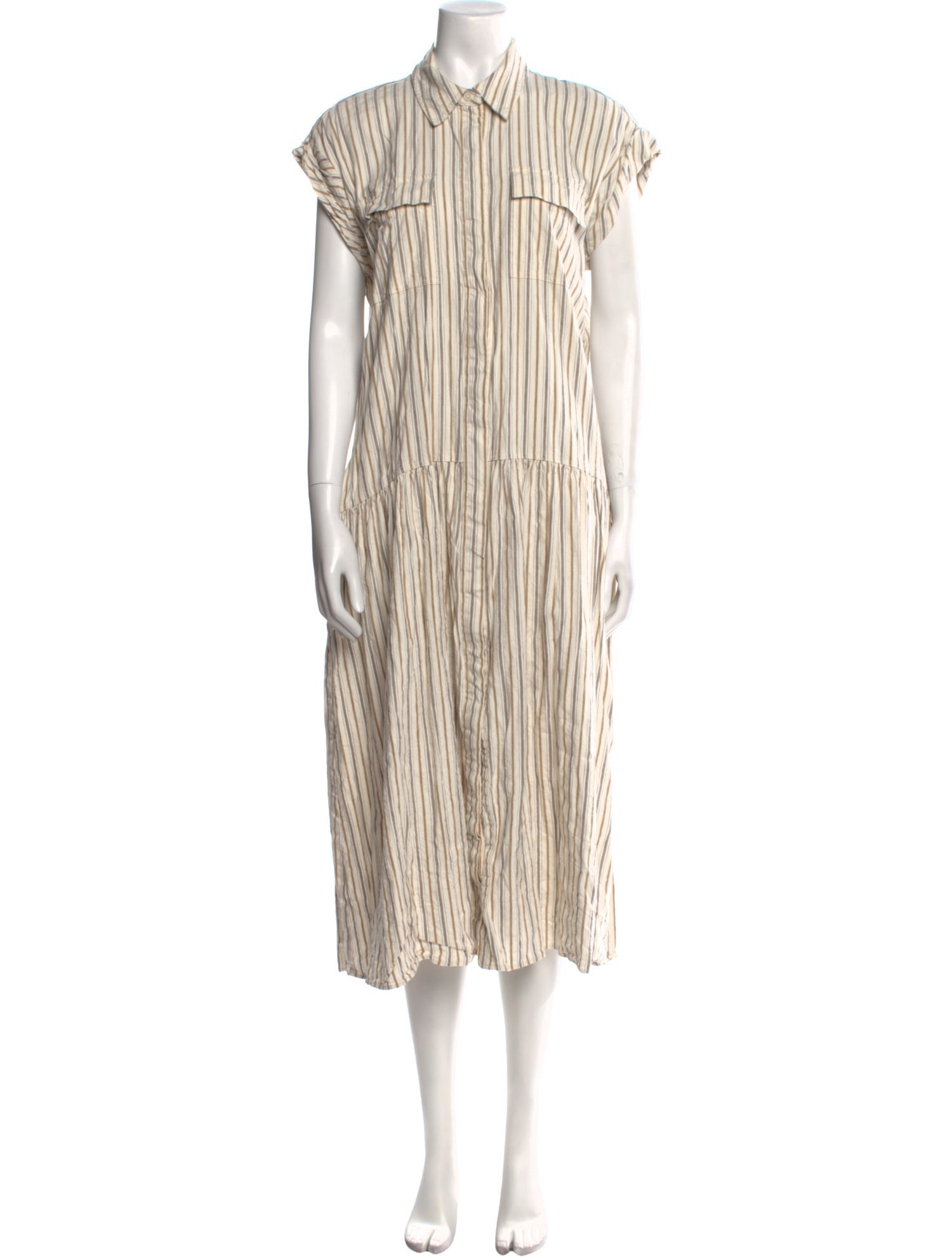 Derek Lam 10 Crosby Striped Long Dress