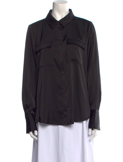 Derek Lam 10 Crosby Long Sleeve Button-Up Top