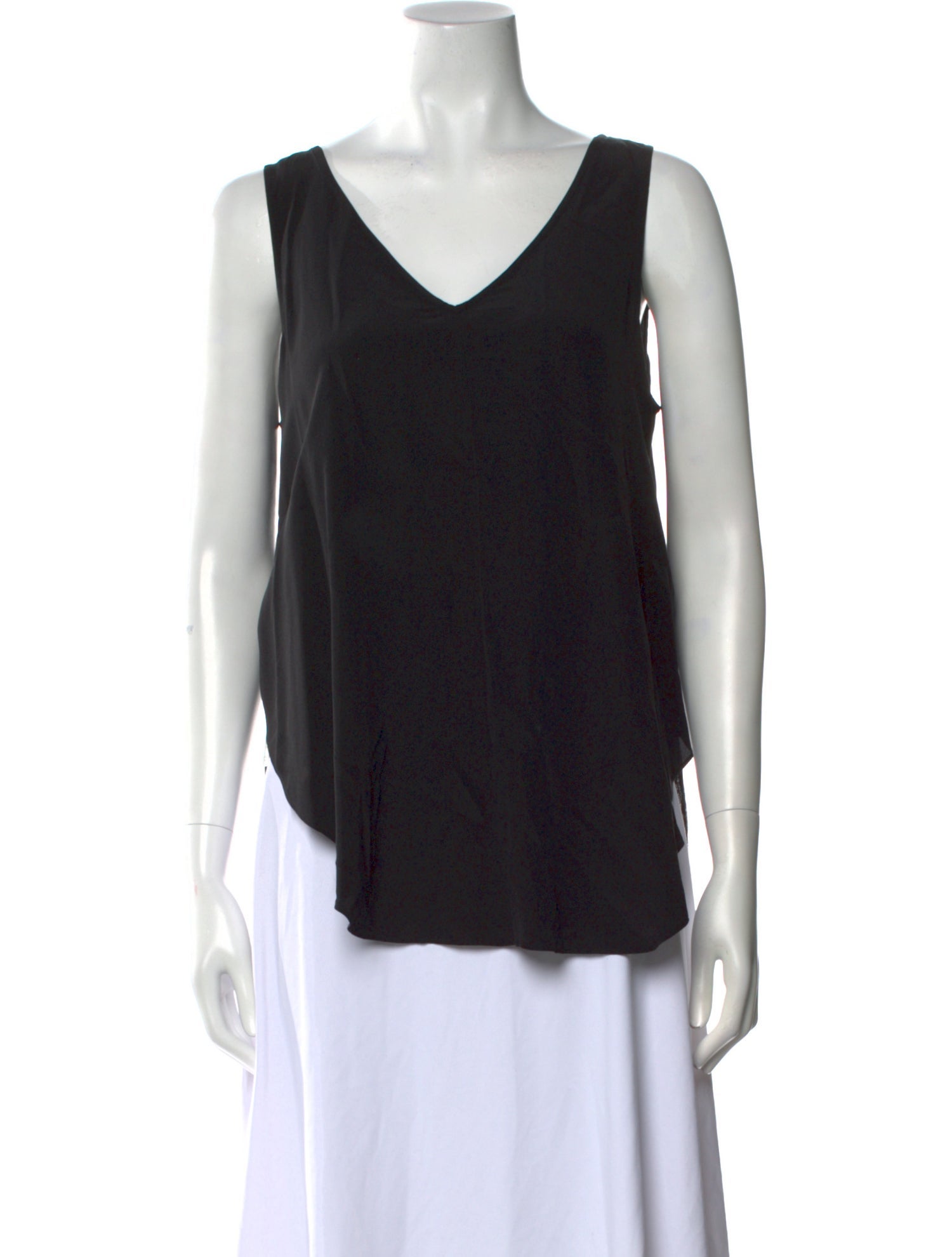 Derek Lam 10 Crosby Silk V-Neck Top