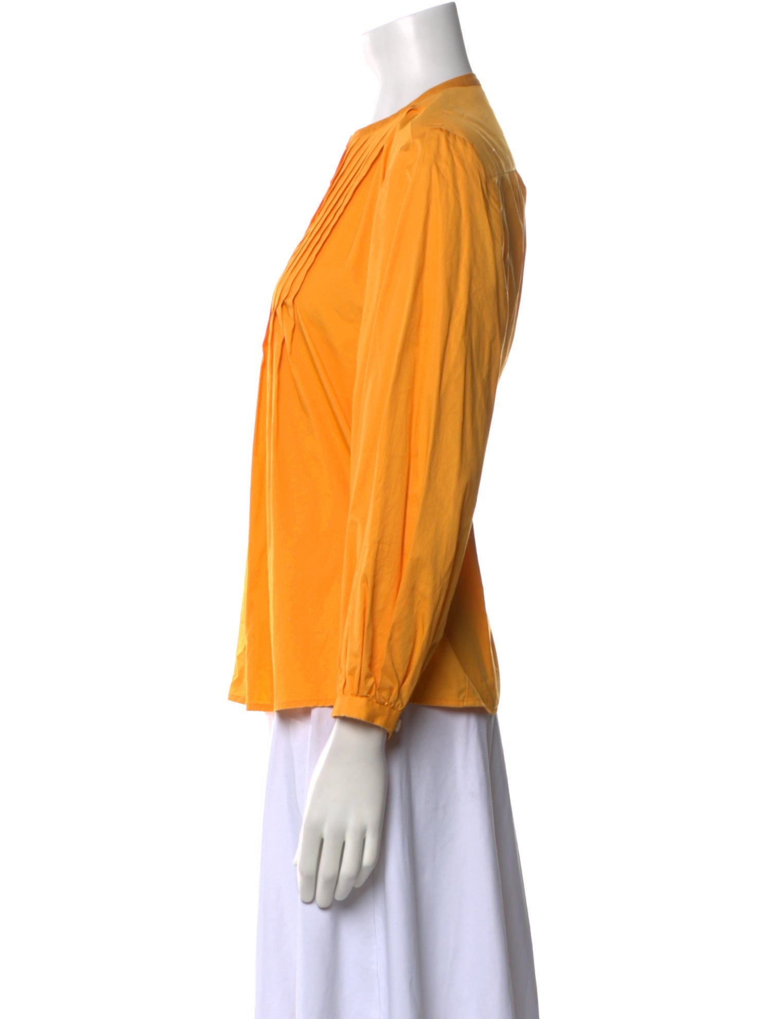 Derek Lam 10 Crosby Crew Neck Three-Quarter Sleeve Blouse