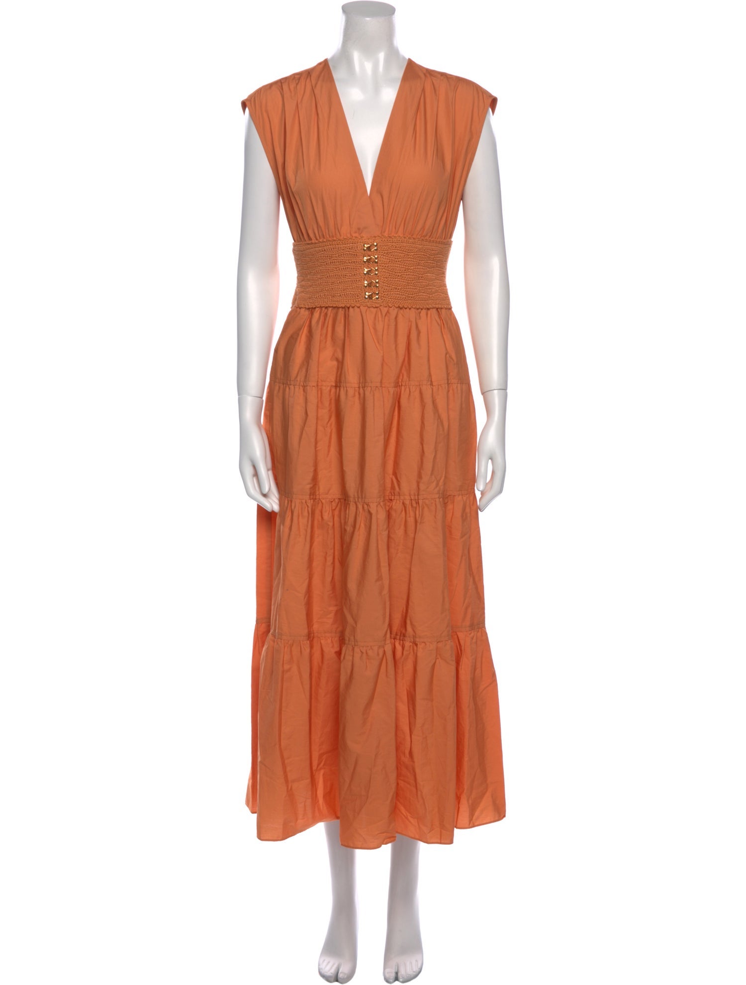 Derek Lam 10 Crosby V-Neck Long Dress